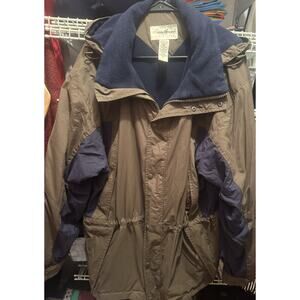 Eddie Bauer Insulated Navy and Dark Taupe Men's Size L Winter Casual